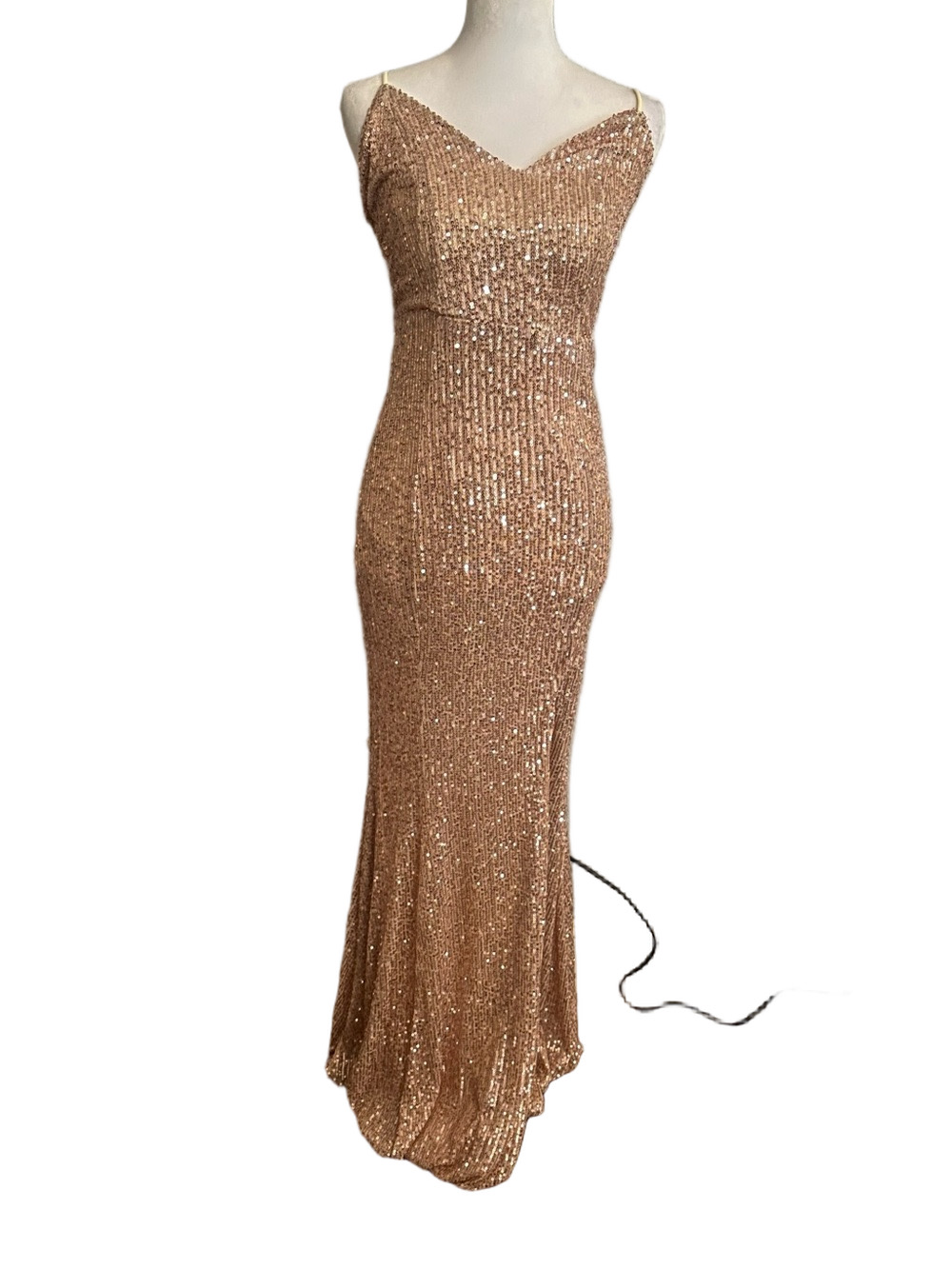 Missord Rose Gold Sequin Gown